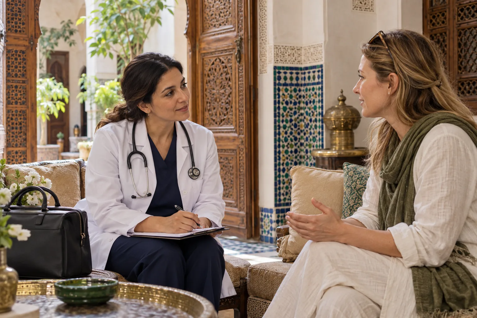 Consultation à l’hôtel ou au riad