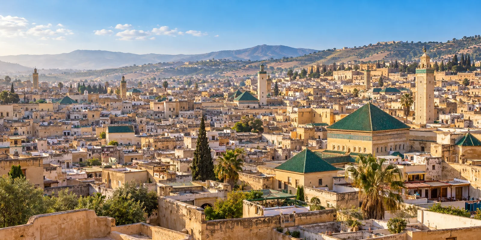 Vue illustrative de la médina de Fès